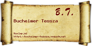 Bucheimer Tessza névjegykártya